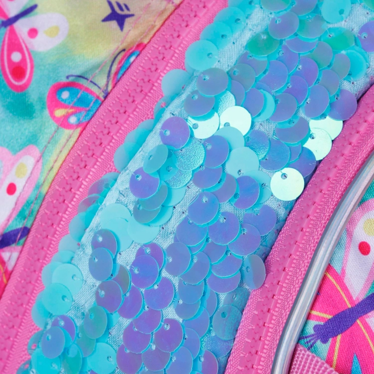 Mochila Escolar Footy 2026 Doggie Love Rosa con Led y Carro Art.F26421